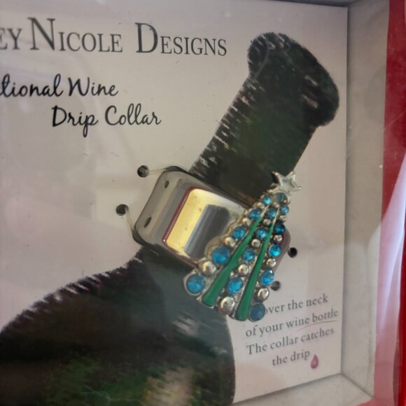 NEW Christmas Tree Wine Drip Collar - Picture 3 of 4
